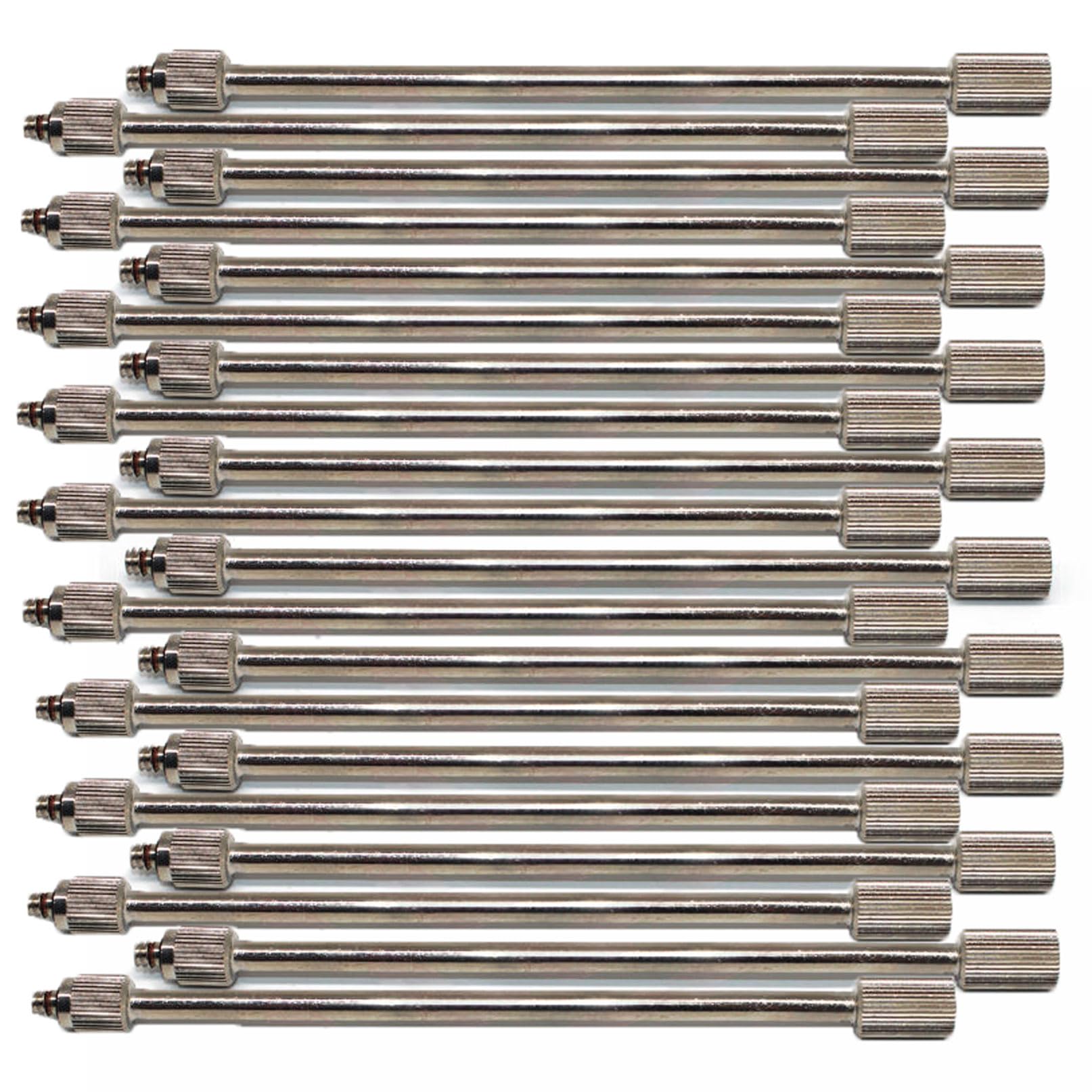 MGNSJGYXN Misting Nozzle Adjustable Brass Atomizing, 20 Pack Brass Misting Nozzles Extension Pole 3/16'' 10/24 UNC Multiple Sizes(Pole 20cm)