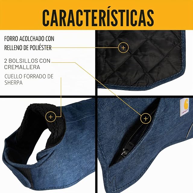 Foto 3 de 6 de Carhartt Firm Duck - Abrigo Aislado para tareas del Perro, Abrigo Duradero Resistente a la Intemperie…