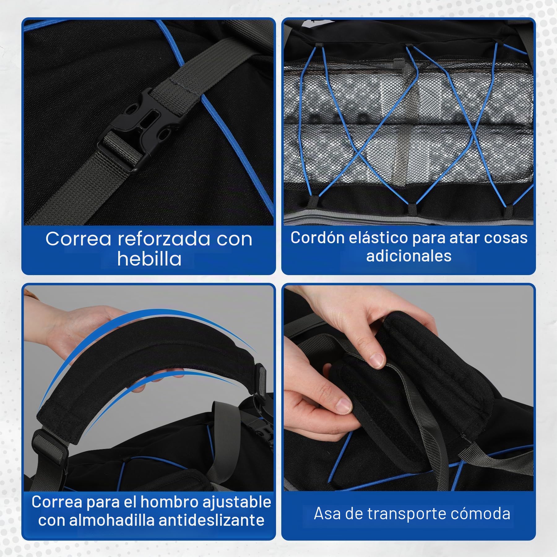 REDCAMP Bolsa de lona plegable con ruedas, impermeable extra grande viaje Duffle Bag equipaje con ruedas para viaje, 140 l ampliable-negro, 140L, Bolsa de viaje extensible con rueda