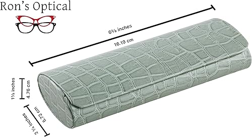 Miniatura 38 de Ron's Optical Clamshell - Funda rígida para lentes de lectores de marcos pequeños a medianos para mujeres y hombres Agua