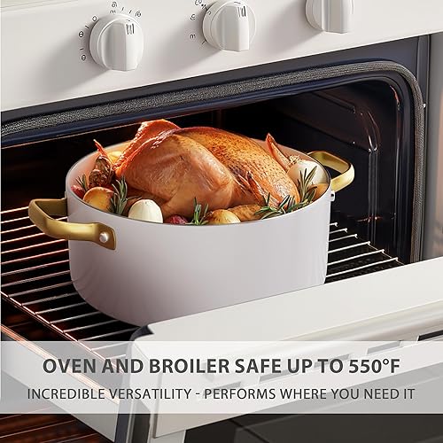 Miniatura 4 de VONIKI - Juego de utensilios de cocina de cerámica, juego de 16 ollas y sartenes antiadherentes, juegos de utensilios de cocina con utensilios de