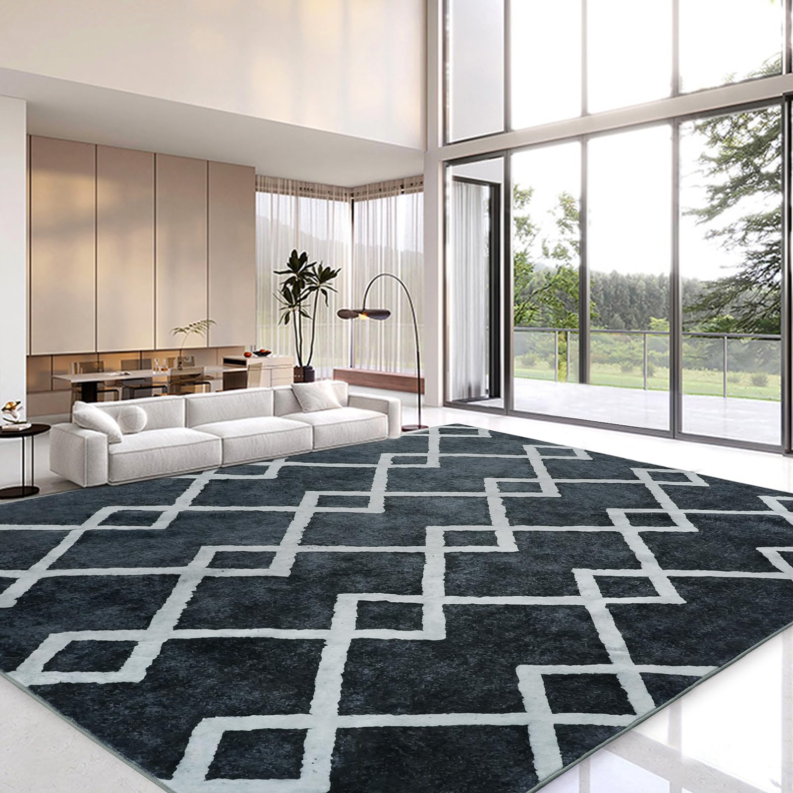 Amazon.com: HOMBYS 9 x 12 ft Moroccan Style Area Rug for Living