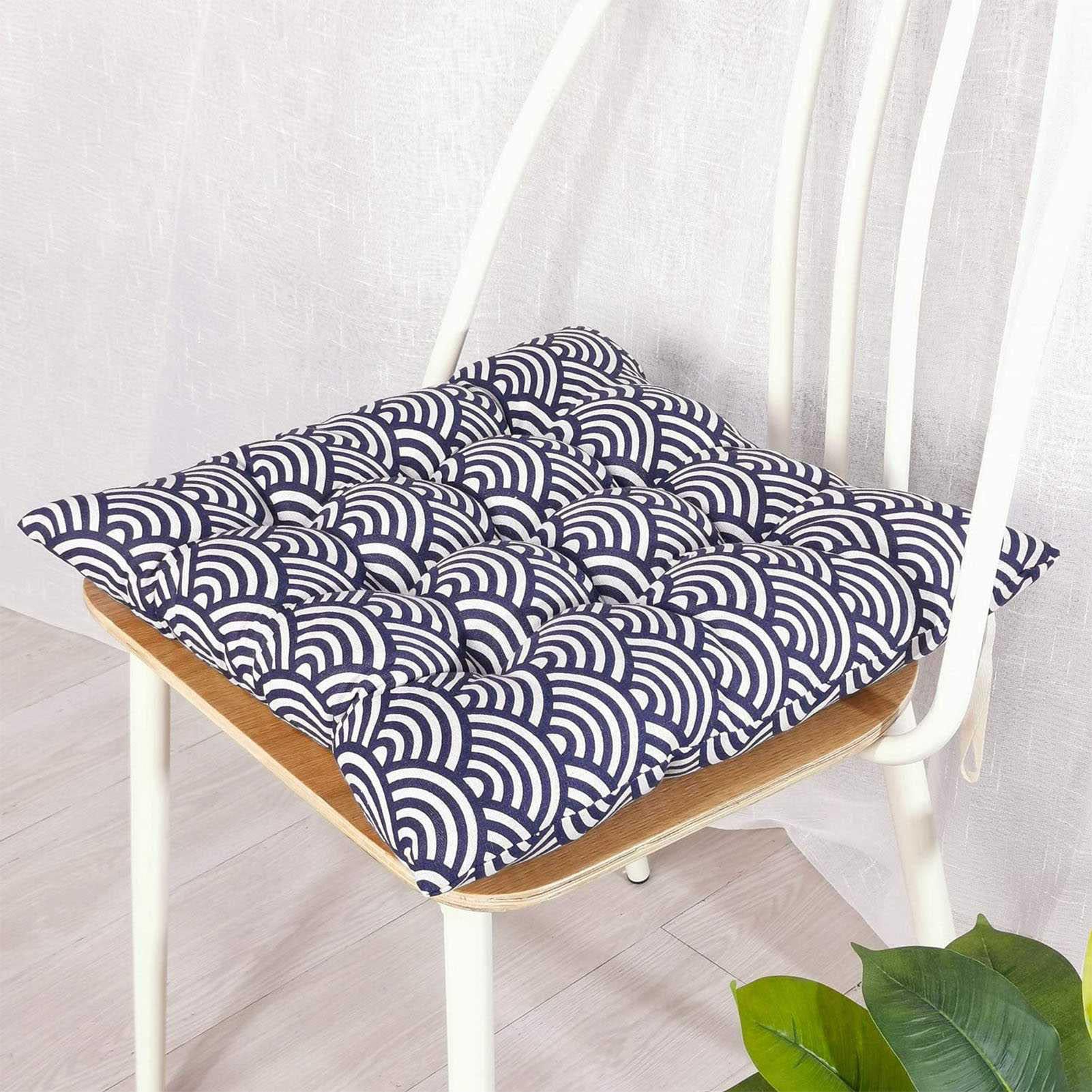 Dickes Baumwoll-Lesekissen, bequemes und Yoga-Kissen, Midi- und verdicktes Sitzkissen für Esszimmer, Küche, Terrasse, Sofa, perfekt für Entspannung