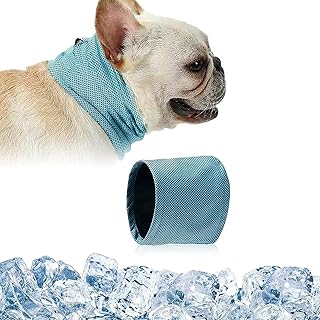 Kühlhalsband für Hunde, Hunde halstücher Kühlend, Hundehalsband Kühlend, Kühlende Halstuch Hund, Kopftücher Kühlend Hund, Sommer Pet Instant Cooling Schal (L) product image