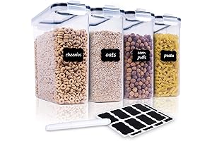 Cereal Containers Storage Set - 4 Piece Airtight Large Snack Containers(135.2oz)