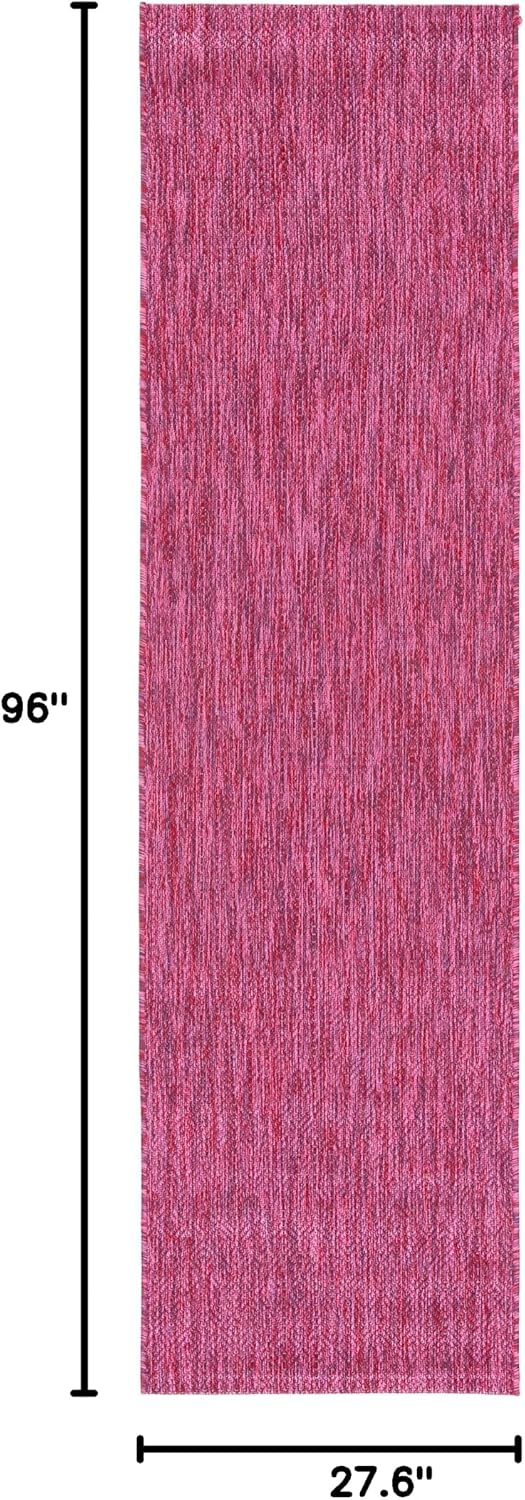SAFAVIEH Courtyard Collection 2'3" x 8' Red CY8520 Solid Indoor/ Outdoor Waterproof Easy Cleaning Patio Backyard Mudroom Runner Rug