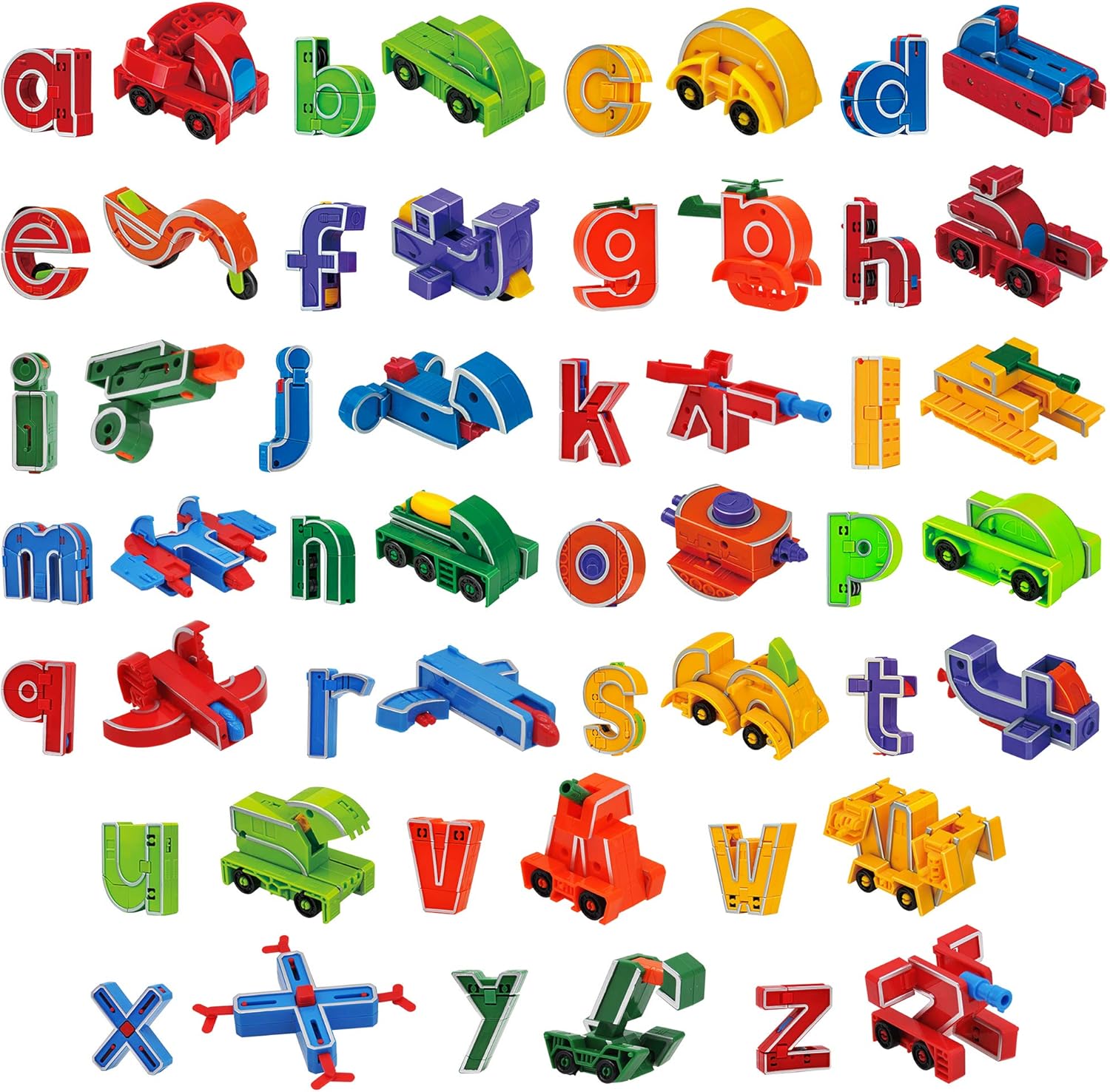 JOYIN Alphabet Transforming Robot Action Figure Toys 26 PCS
