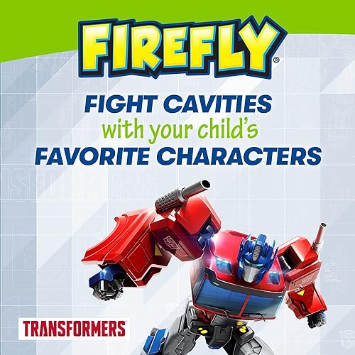 Miniatura 7 de FIREFLY Cepillo de dientes sónico Transformers con cubierta 3D, suave, a partir de 3 años