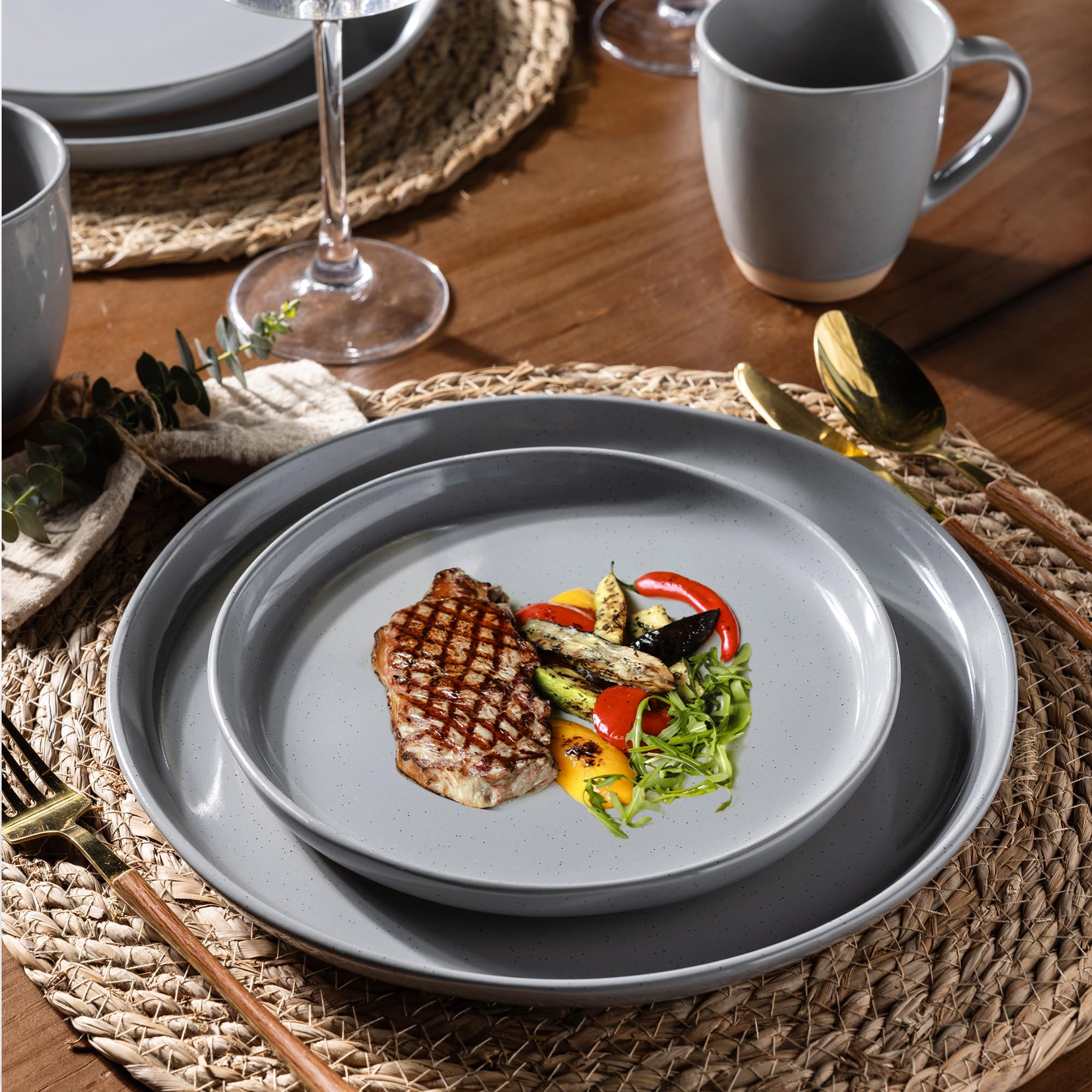 Amazon.com | AmorArc Ceramic Dinnerware Sets for 8, 24 Pieces