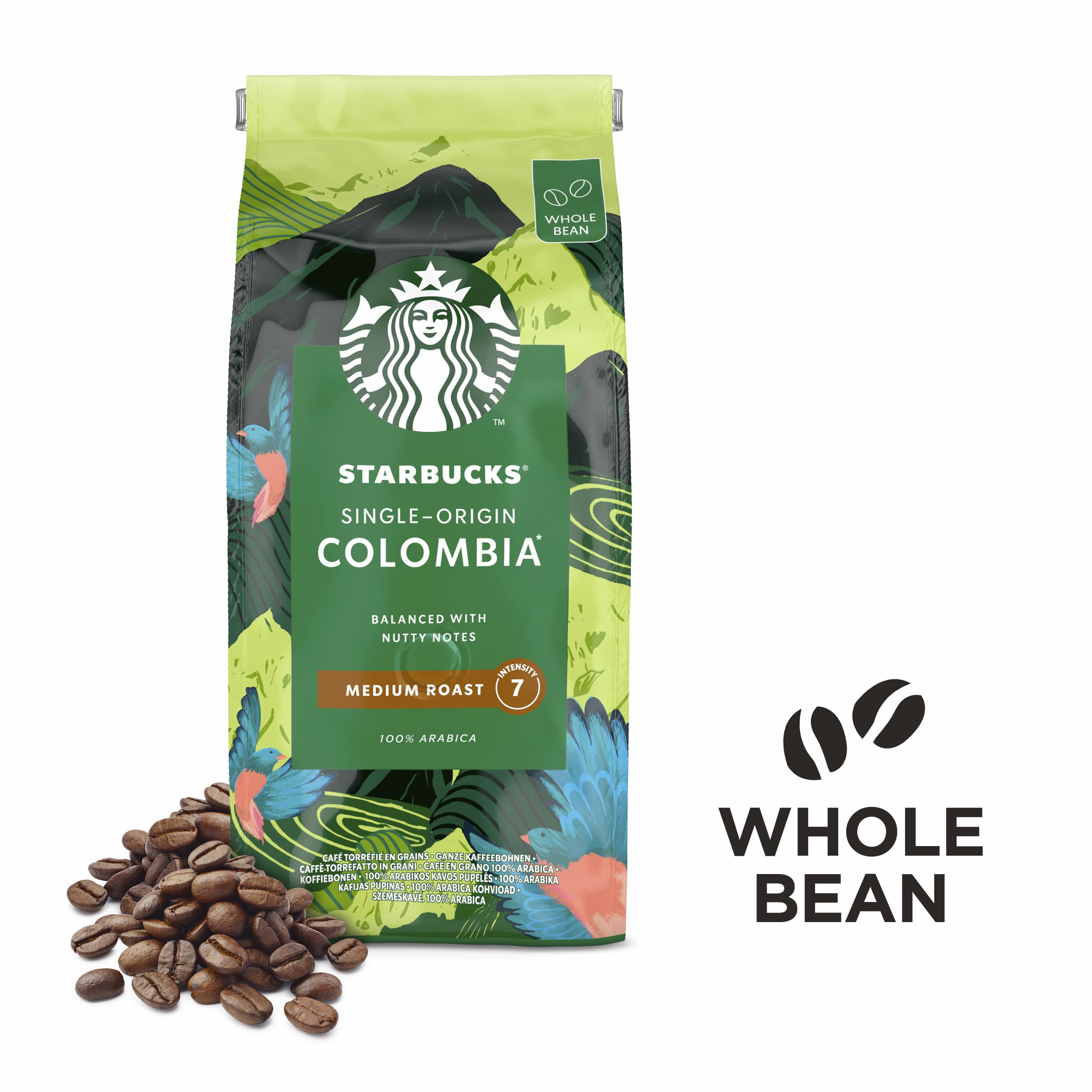 STARBUCKS Single-Origin Colombia, Medium Roast, Kawa Ziarnista 450g (4 sztuk w zestawie)
