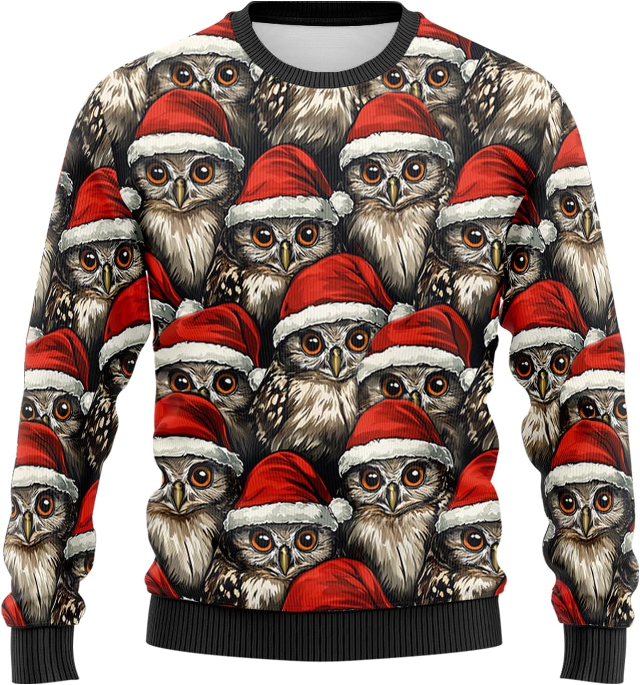 Animal Ugly Christmas Sweatshirt, 3D Xmas Men Women Crewneck Pullover Hoodies Long Sleeve Sweater Shirt Set 24