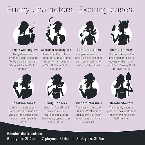 Vista 13 de Deadly Fame - Un moderno juego de cena de misterio de asesinato para 5-8 jugadores Fama mortal