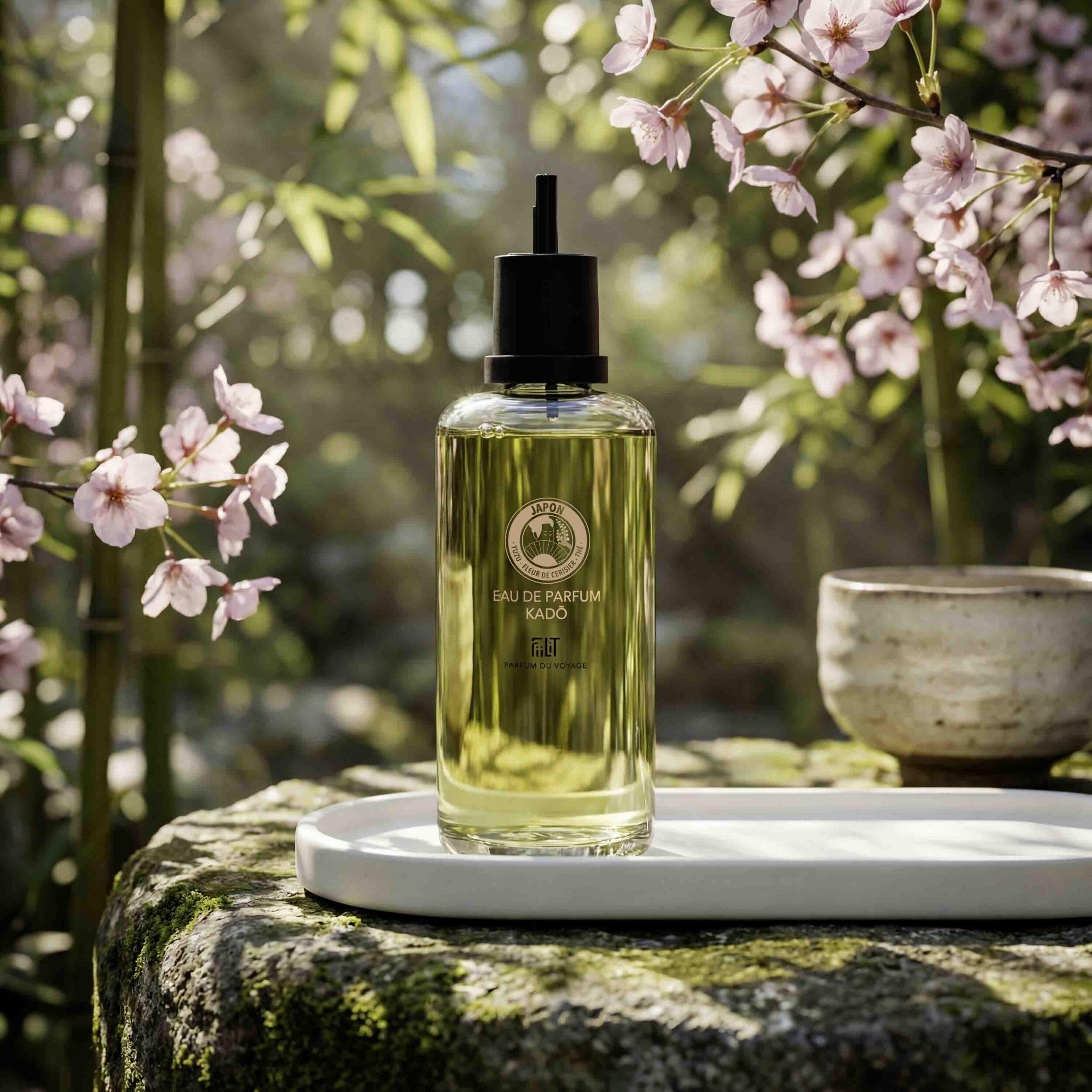 Eau de Parfum Naturelle KADO JAPON - FiiLiT Parfum du Voyage - Mixte - Spray Rechargeable - Floral (50ml)