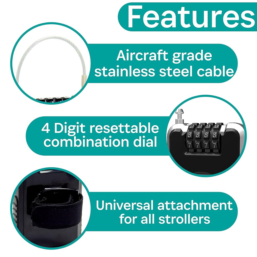 OPAAP☆Fluffy Buggy Guard BuggyGuard Stroller Lock - Black - Walmart.com