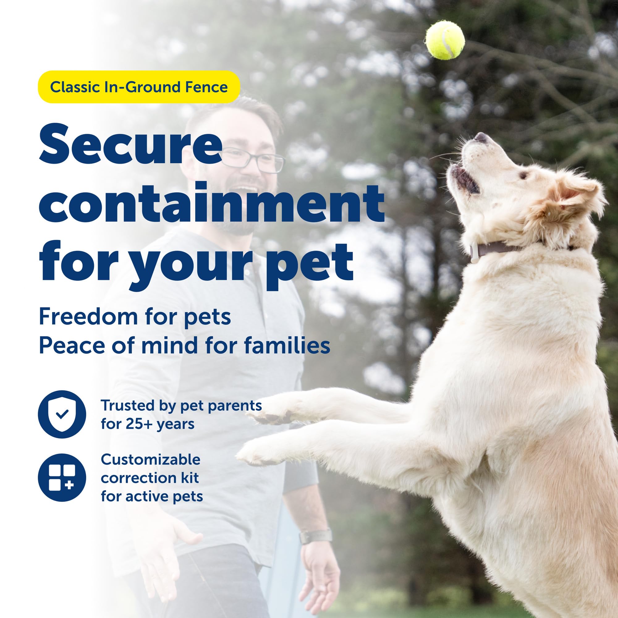 PetSafe Valla clásica en el Suelo para Perros y Gatos – de The Parent Company de la Marca Invisible Fence – Incluye 500 pies de Alambre – Cobertura expandible hasta 5 Acres
