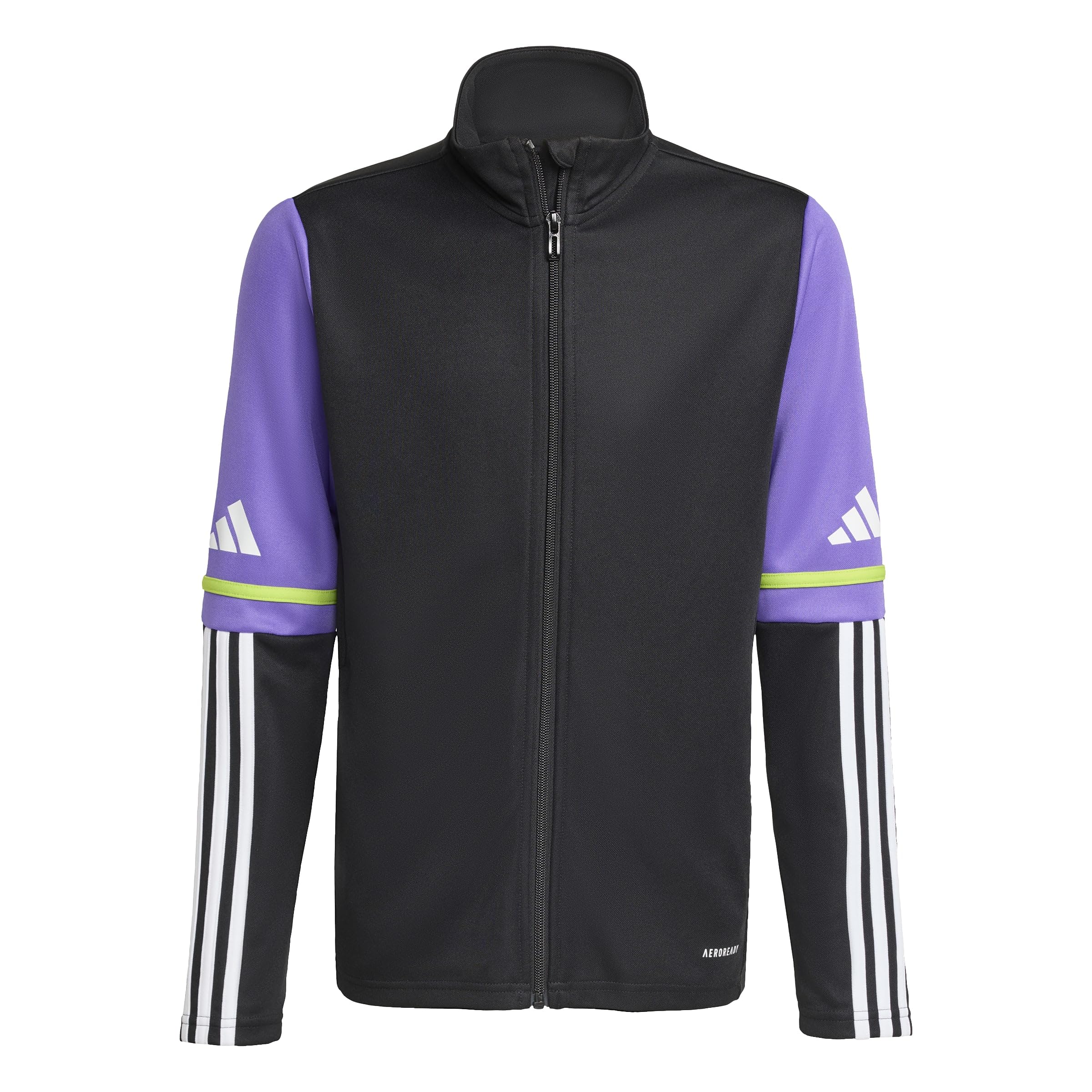 adidas Unisex Kids SQUADRA25 TRAINING JACKET KIDS, black/purple rush, 13-14 Years
