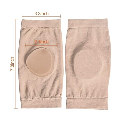 Miniatura 5 de Povihome Funda maleolar elástica con dos almohadillas de gel para amortiguación y protector de huesos de tobillo, ideal para correr, patinar, tacos