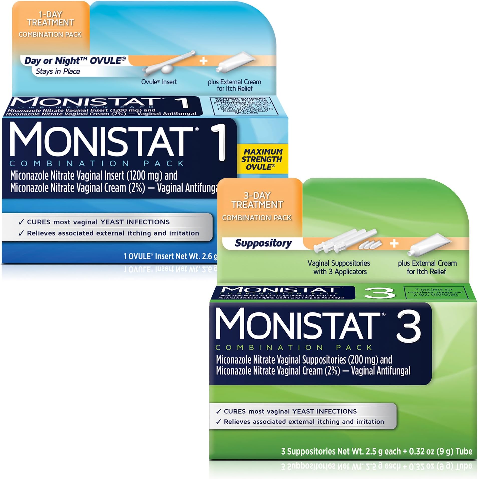 2 Pack (3-Day Suppository and 1 Day Ovule Combination Pack)