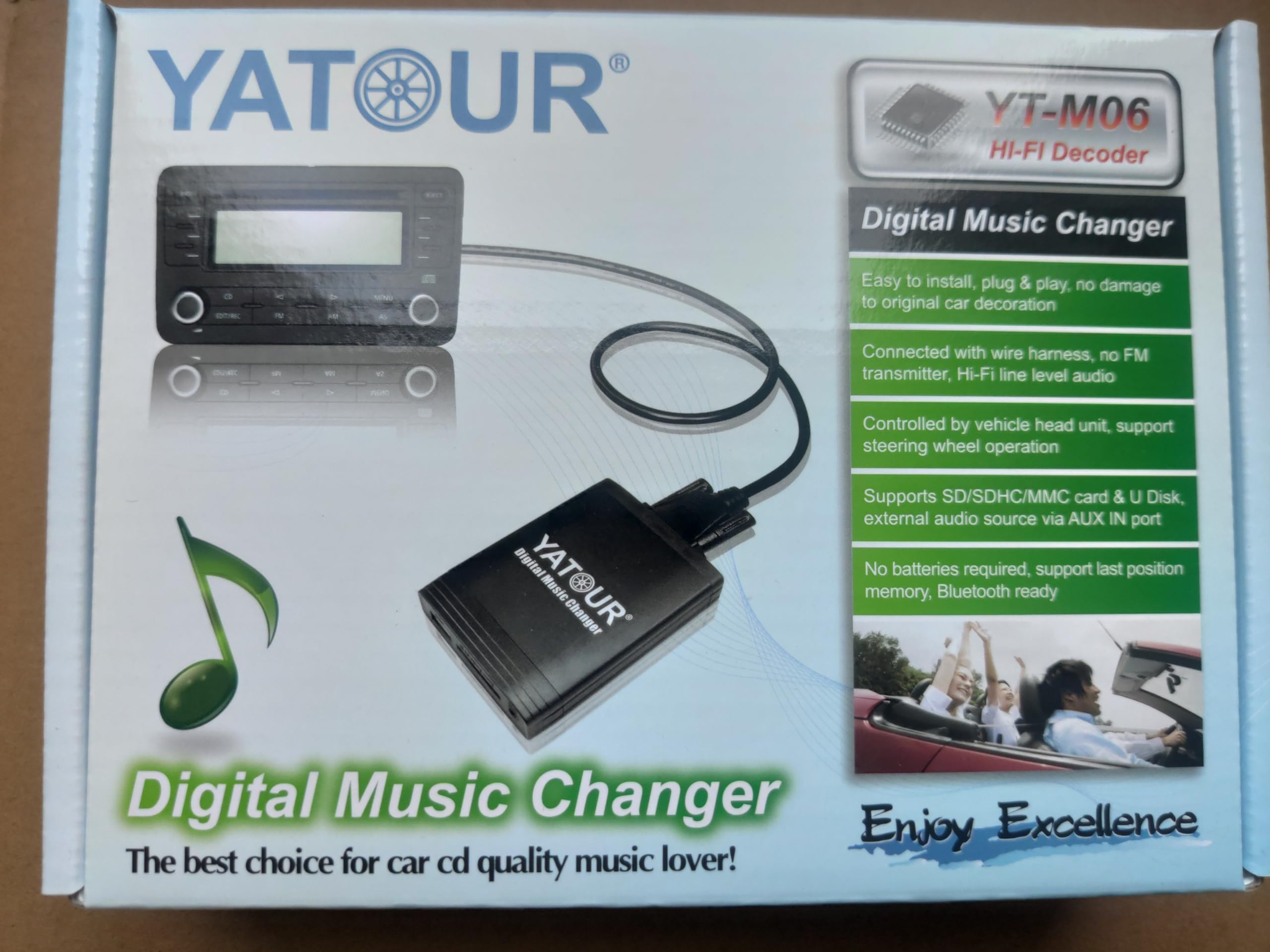Yatour YTM06-BEK-BT Adaptateur de Musique Digitale USB SD AUX Bluetooth kit Mains Libres pour Becker autoradio Audio mp3
