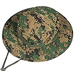 Sun Hats for Men Women Bucket Hat UPF 50+ Boonie Hat Foldable UV Protection Hiking Beach Fishing Summer Safari(1pack-Jungle Digitally)