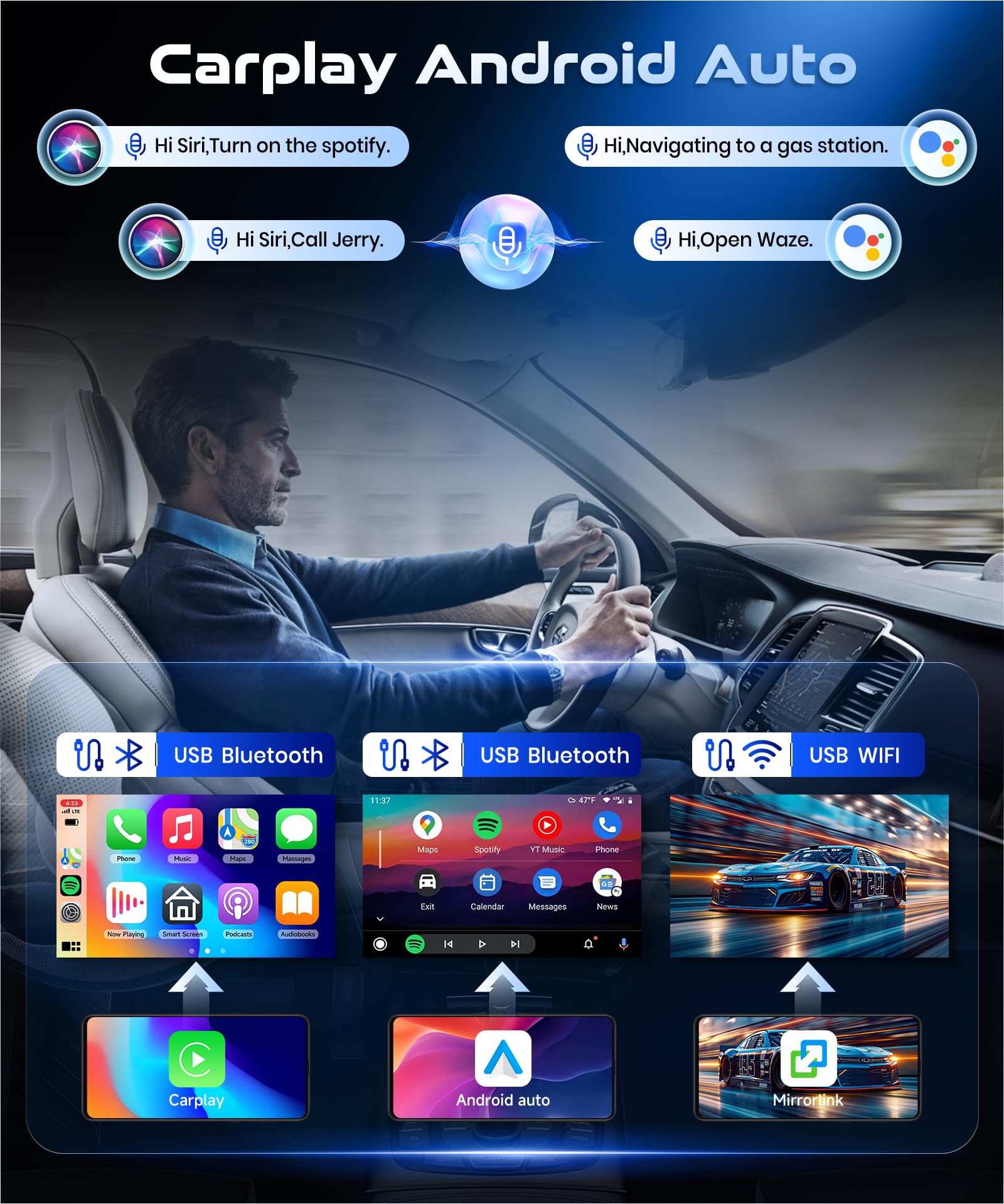 4G&64G 9" Autoradio per Nissan Juke J15 2010-2019/ YF15 Infiniti ESQ 2011-2017 con Carplay Android Auto,Bluetooth RDS/FM Radio,Wi-Fi GPS Navi,Telecamera posteriore AHD