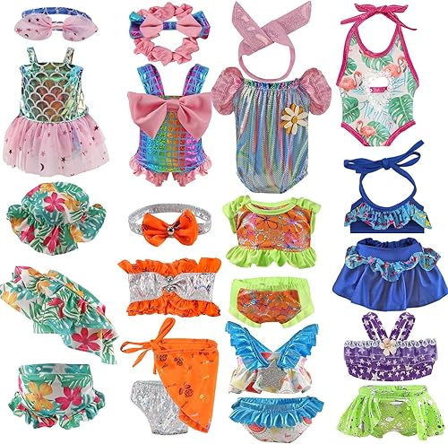Ropa de muñeca de niño de 18 pulgadas, accesorios de muñeca de bebé de 18 pulgadas, ropa de muñeca de 8 piezas para niños, regalo de cumpleaños y