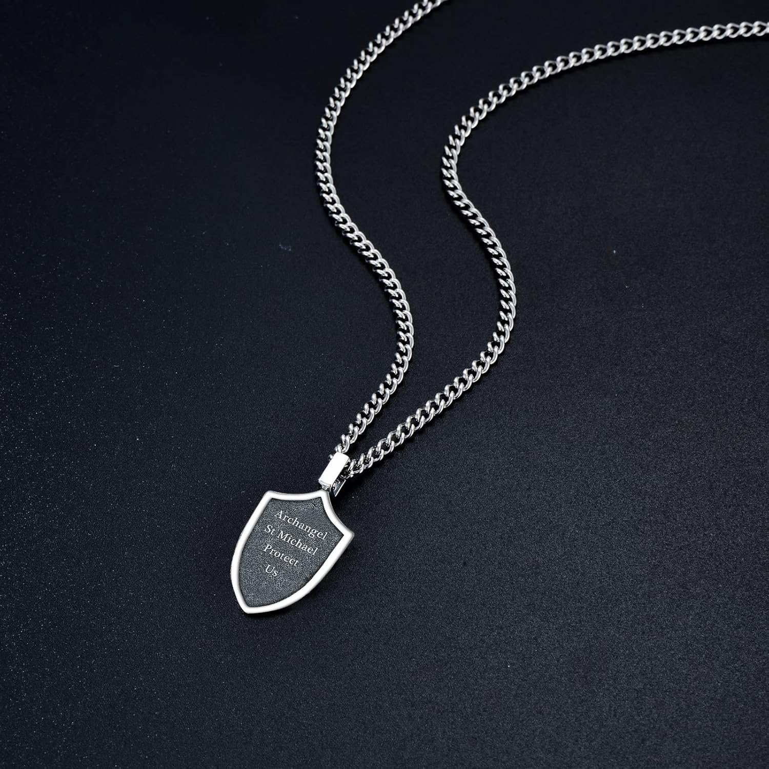 WINNICACA 925 Sterling Silver Patron Saint Amulet Necklace for Men Women Protection Medal Jewelry Birthday Valentine's Day Gifts for Men Husband(with Gift Box) - Image 5