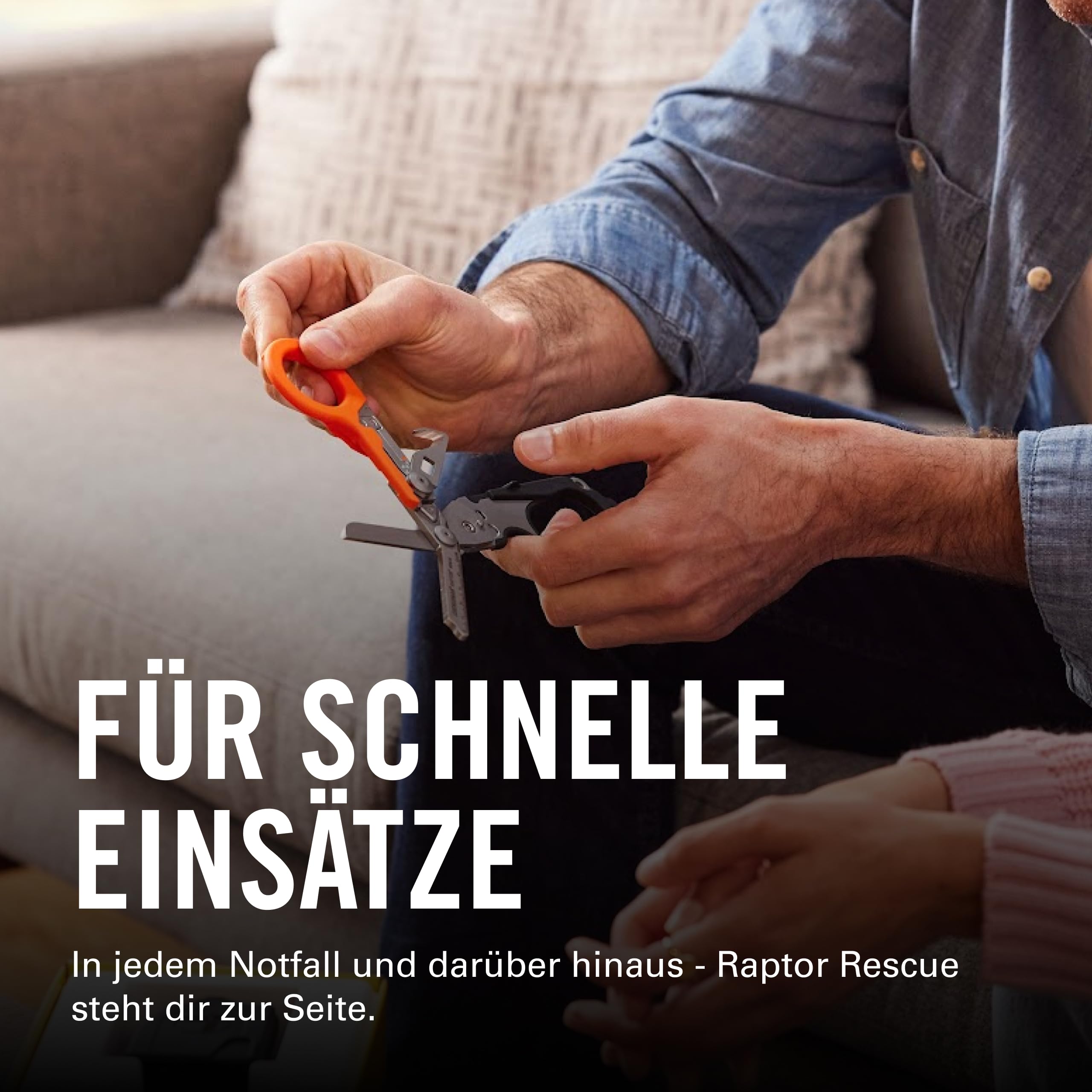 Leatherman Raptor Rescue, Wald mit Utility Holster | Klappschere mit Gurtschneider & Glasbrecher, Für Profis, Sanitäter, Feuerwehr