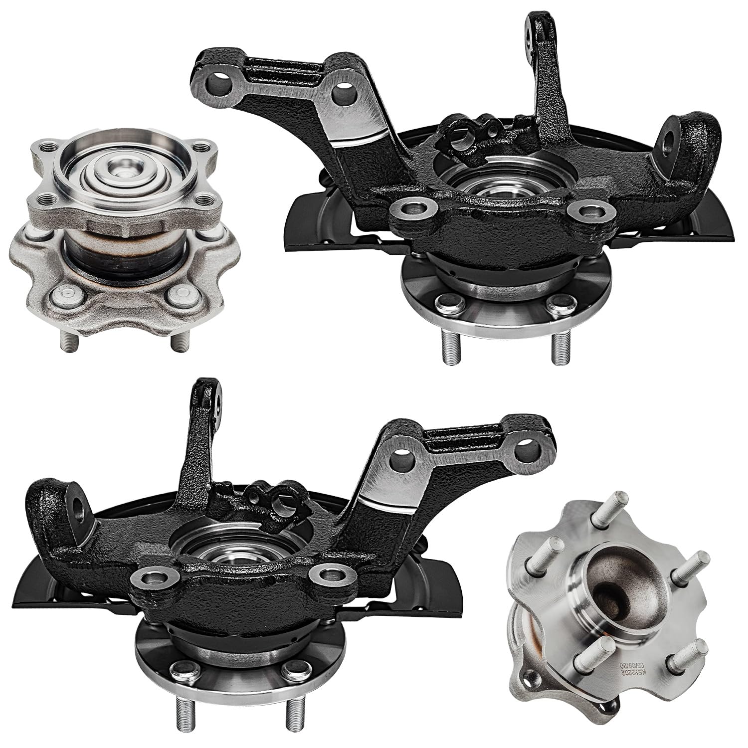 Detroit Axle - 3.5L Steering Knuckles Kit for 02-06 Nissan Altima, 2 Front