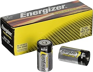 Energizer C Alkaline Industrial Batteries, Box Of 12