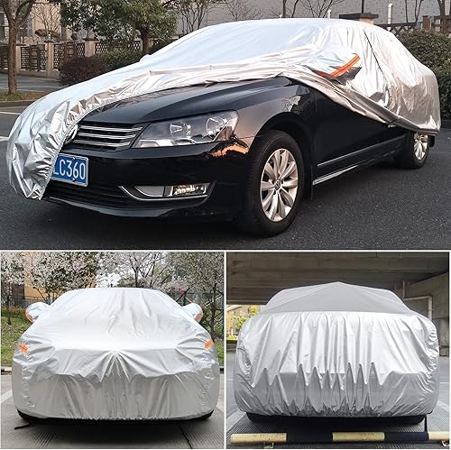 Miniatura 7 de Funda impermeable para coche SUV para todo tipo de clima, fundas de coche para automóviles con puerta con cremallera, protección contra rayos UV,