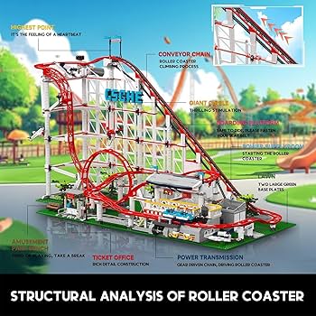 Amazon.com: Mould King Roller Coaster Building Set