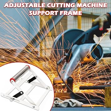 2PCS Adjustable Cutting Machine Support Frame, Foldable Table Saw Stand