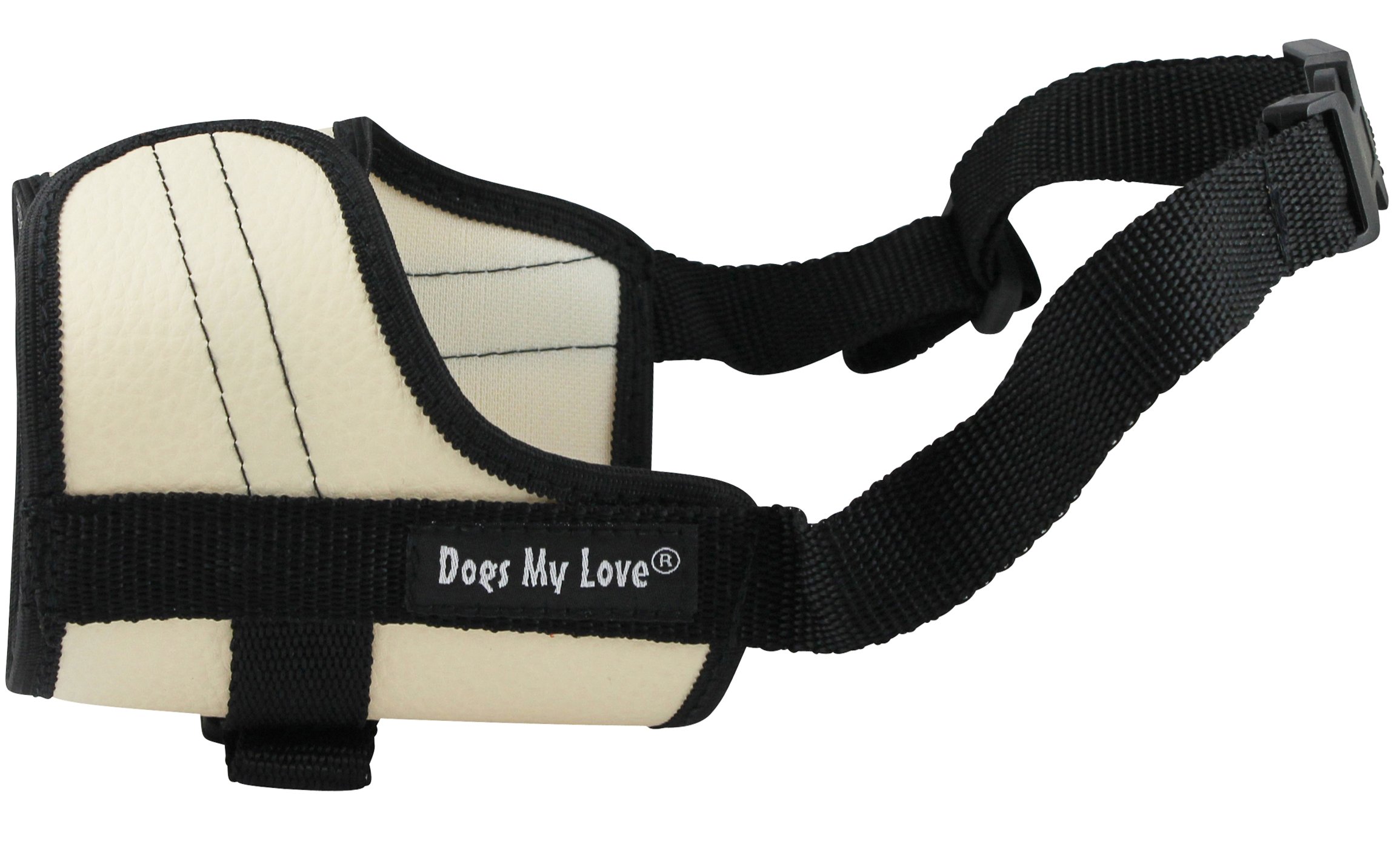 Adjustable Dog Muzzle 6 Sizes Beige (XL: 12