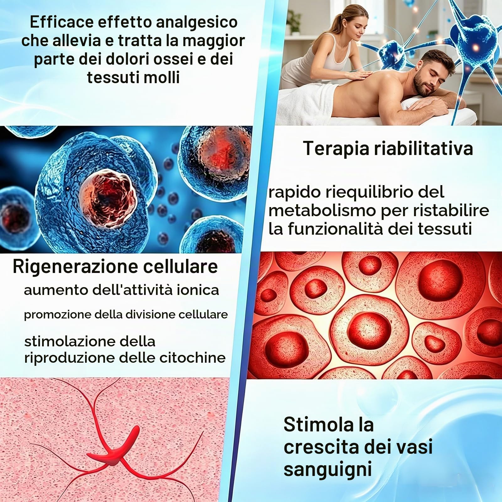 Dispositivo di Terapia con Onde D'urto, Macchina per Terapia Dell'onda D'urto con 7 Massaggio, Frequenza: (1~18Hz), Energia: (10~300mj), per Spalle, Fianchi, Cosce, Polsi, Gomito