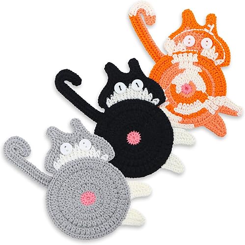Cat Coasters, 3PCS Cat - Cat Gifts For Girlfriend