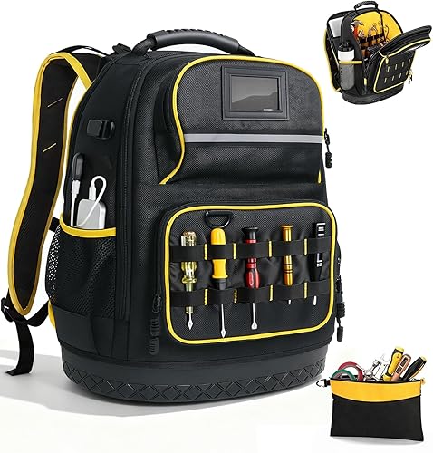 Mochila de herramientas, bolsa organizadora de herramientas de alta resistencia para hombres, regalo para papá, soporte de herramientas técnico