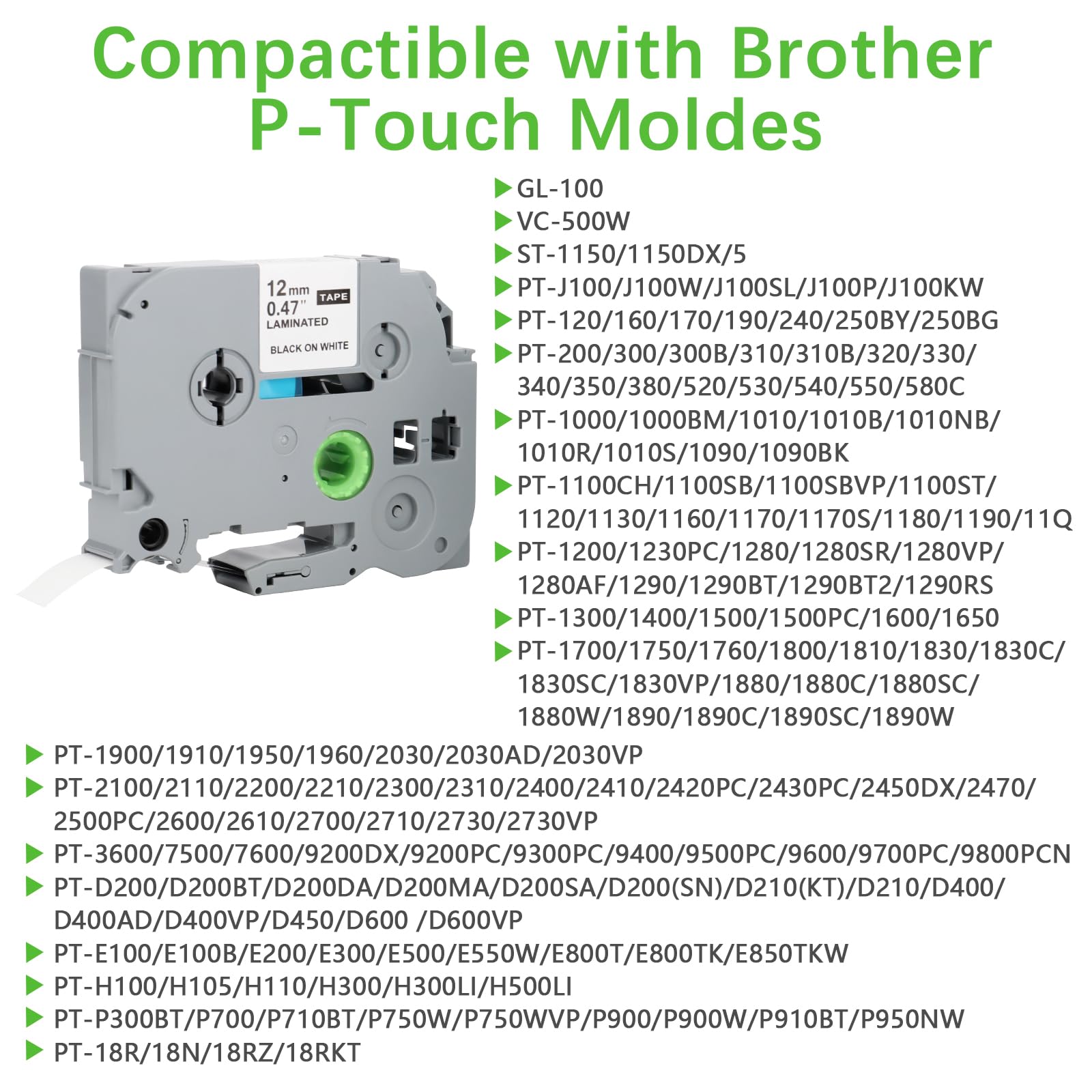 Ruban De Teinture Pour Imprimante Brother P-touch Tape, Tze-231, 31 Couleurs, Ruban Imprimante