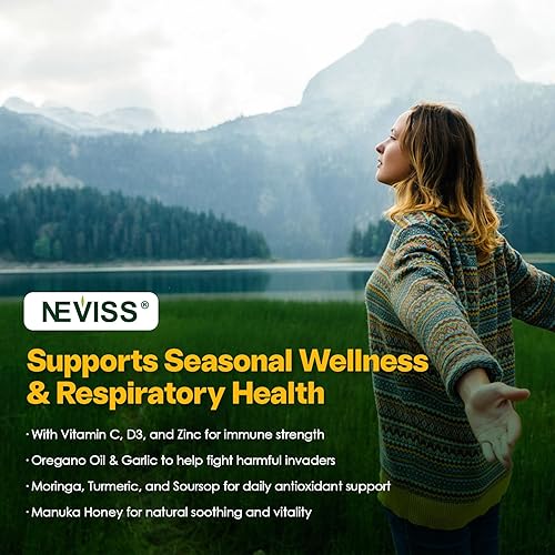 Miniatura 5 de Oregano Oil with Black Seed Oil Filled Gummies, 12 IN 1 Oil Of Oregano Supplement for Immune & Digestive w/ High Carvacrol & Thymoquinone, Olive