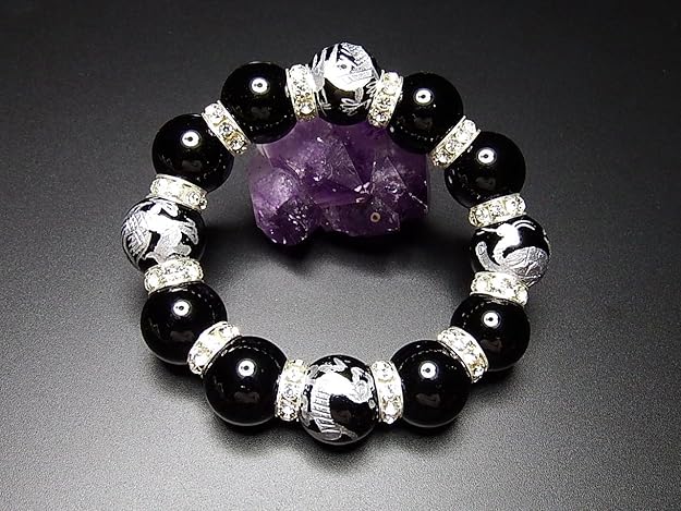 早い者勝ち☘️高級 オニキス 数珠 ブレスレット 風水 王道 無骨 クロスデザイン 早い者勝ち☘️高級 オニキス 数珠 ブレスレット 風水 王道 無骨