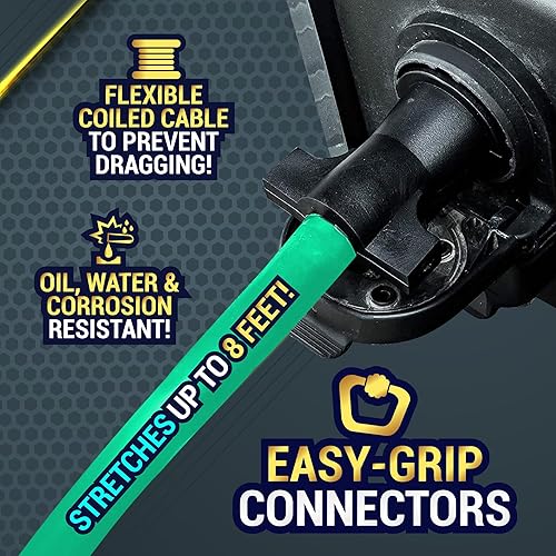 Miniatura 4 de LATCH.IT Kit de cable de remolque RV de 7 a 5  Adaptador de remolque de 7 pines a 5 pines resistente a la intemperie de 8 pies  Adaptador de