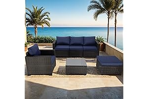 Crosley 6-Piece Outdoor Sectional Set: Comfort and Style for Your Outdoor Oasis