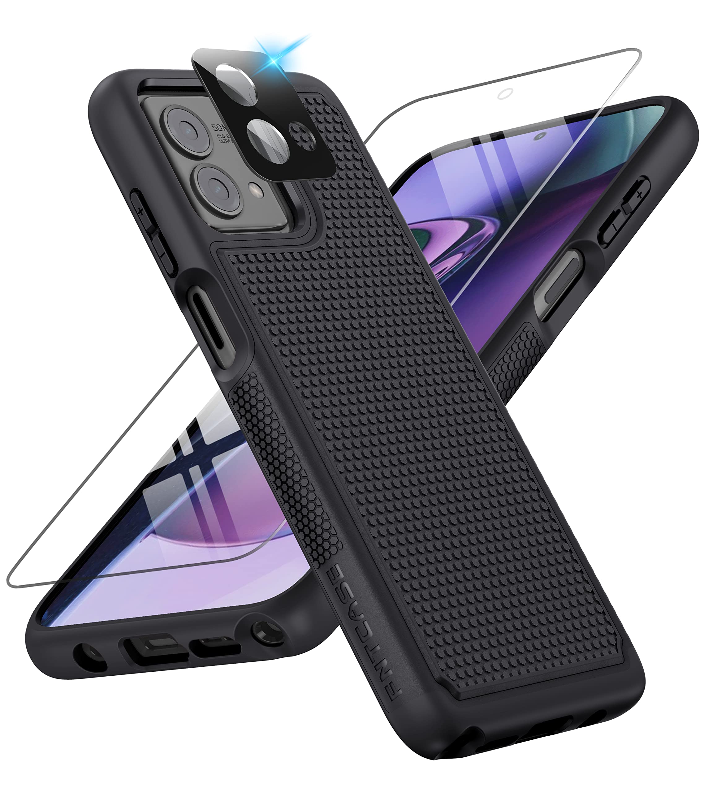 FNTCASEfor Motorola Moto G-Stylus-5G-2023 Case: Dual Layer Shockproof Protective Phone Cover | Anti Slip Textured Back | Military Protection Bumper | Soft Slim Lightweight Rugged BlackGlobal Recycled StandardGlobal Recycled StandardGlobal Recycled Standard