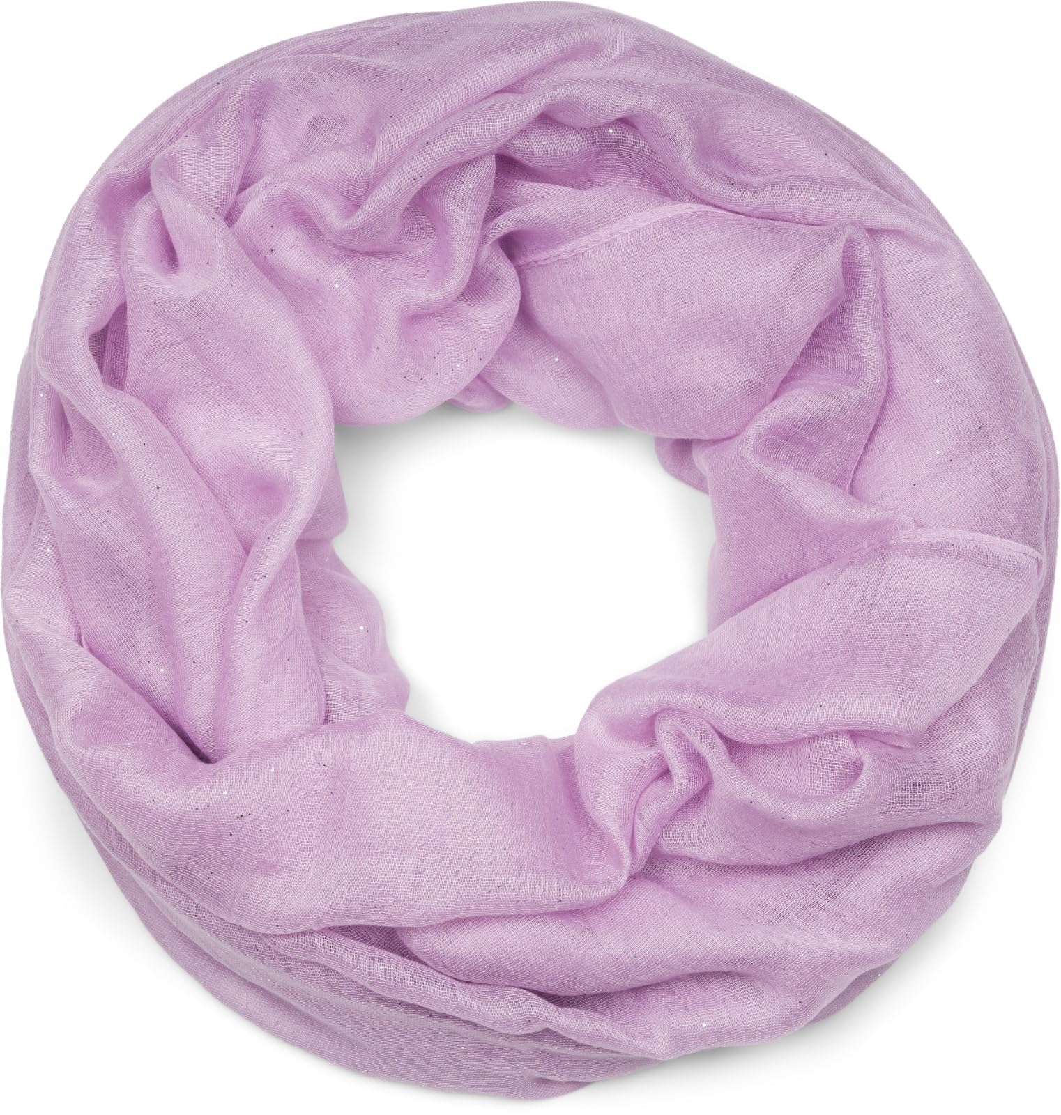Stylebreaker Women's Lilac Elegant Glittering Tube Scarf, Uni, 01018090, Colour: