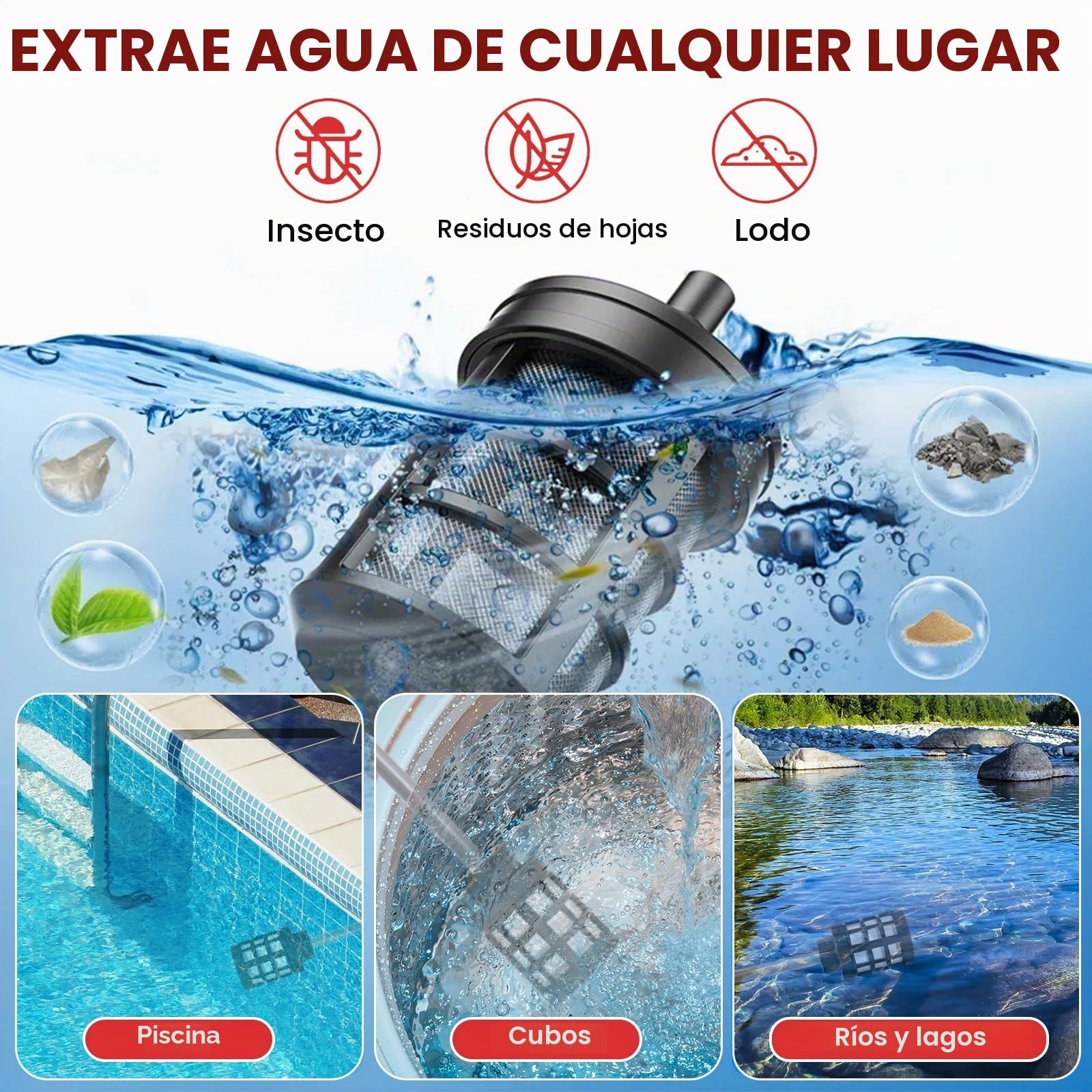 Limpiador de Alta Presión Inalámbrico para Coche, 30 Bares, Pistola de Alta Presión Inalámbrica con Boquilla Ajustable 5 en 1, Lavado de Coches para Casa, Césped, Jardín, Valla (Dos baterías)