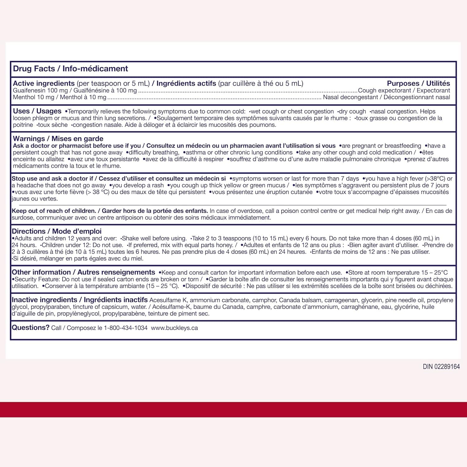 Buckley's Cough Chest Congestion (250mL)