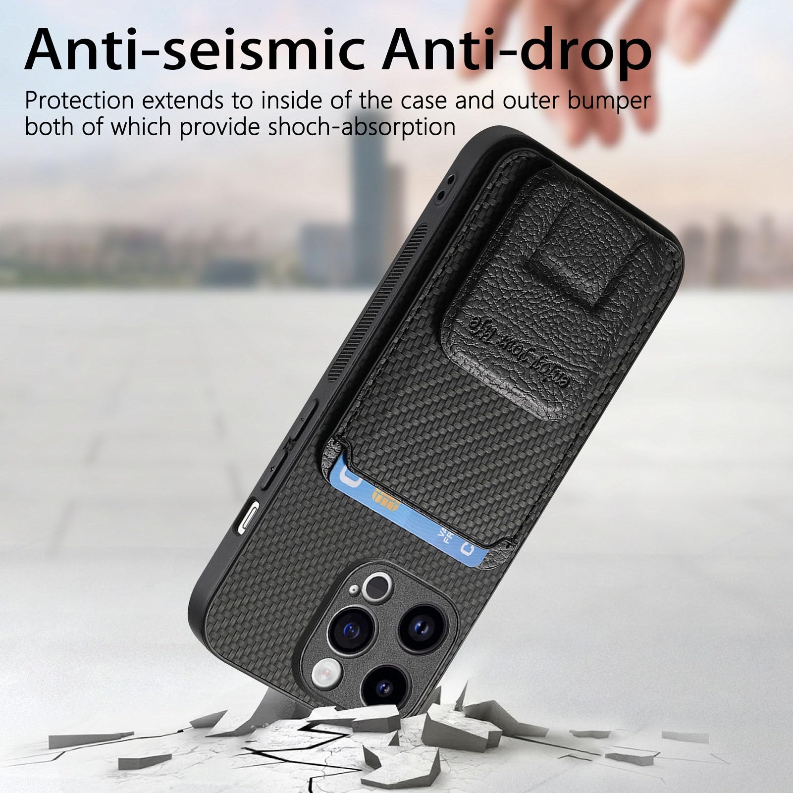Custodia Magnetica Per Xiaomi 14T Pro Con Anello Supporto E Copri-fotocamera Scorrevole - Blu, Antiurto E Antiscivolo. Design 3 In 1. - 2