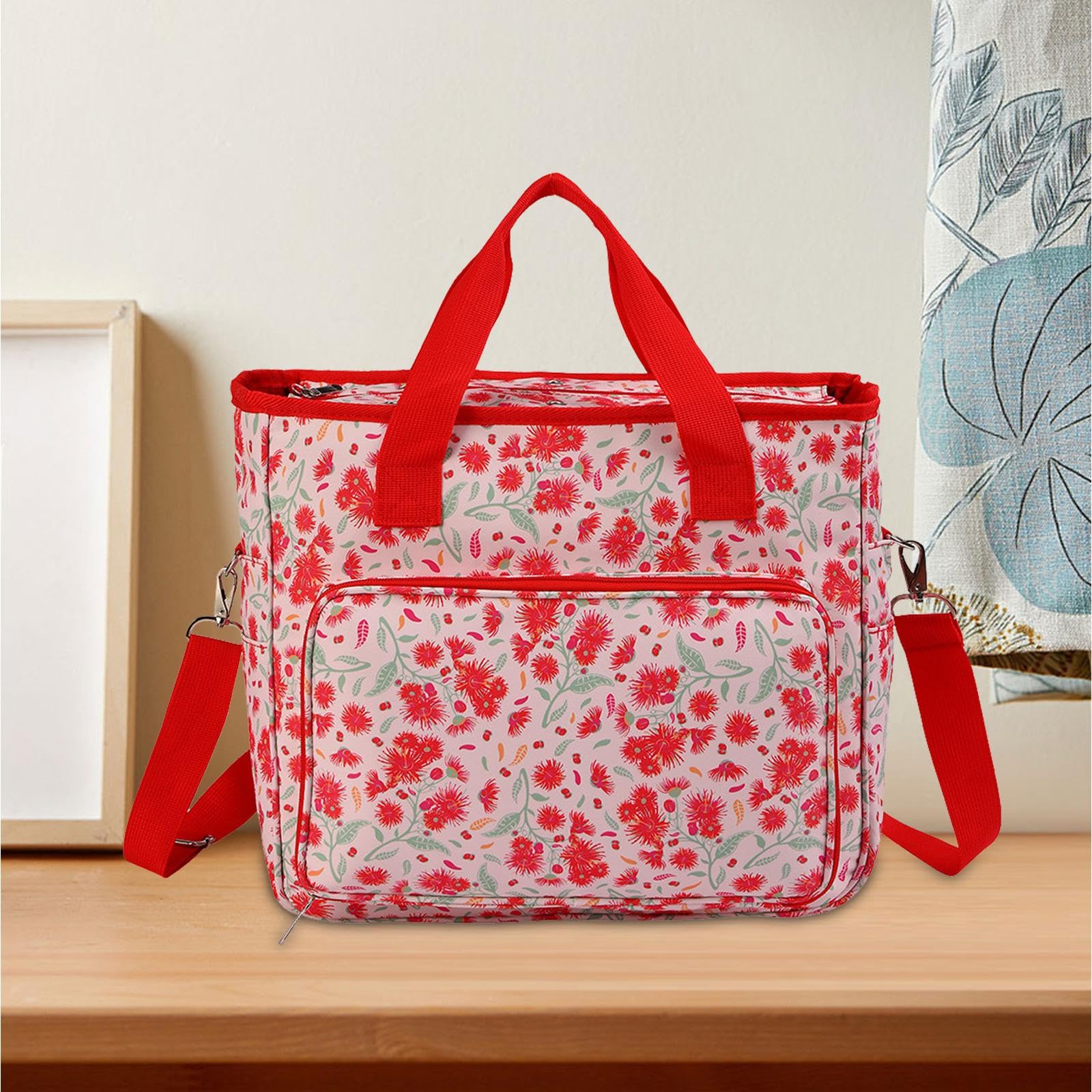 Bolsa para Guardar Hilo, Bolsa para, Bolsa Resistente para Hilo, Organizador de Hilo con Cierre de Cremallera, Bolsas para Hilo, Rosa, Individual