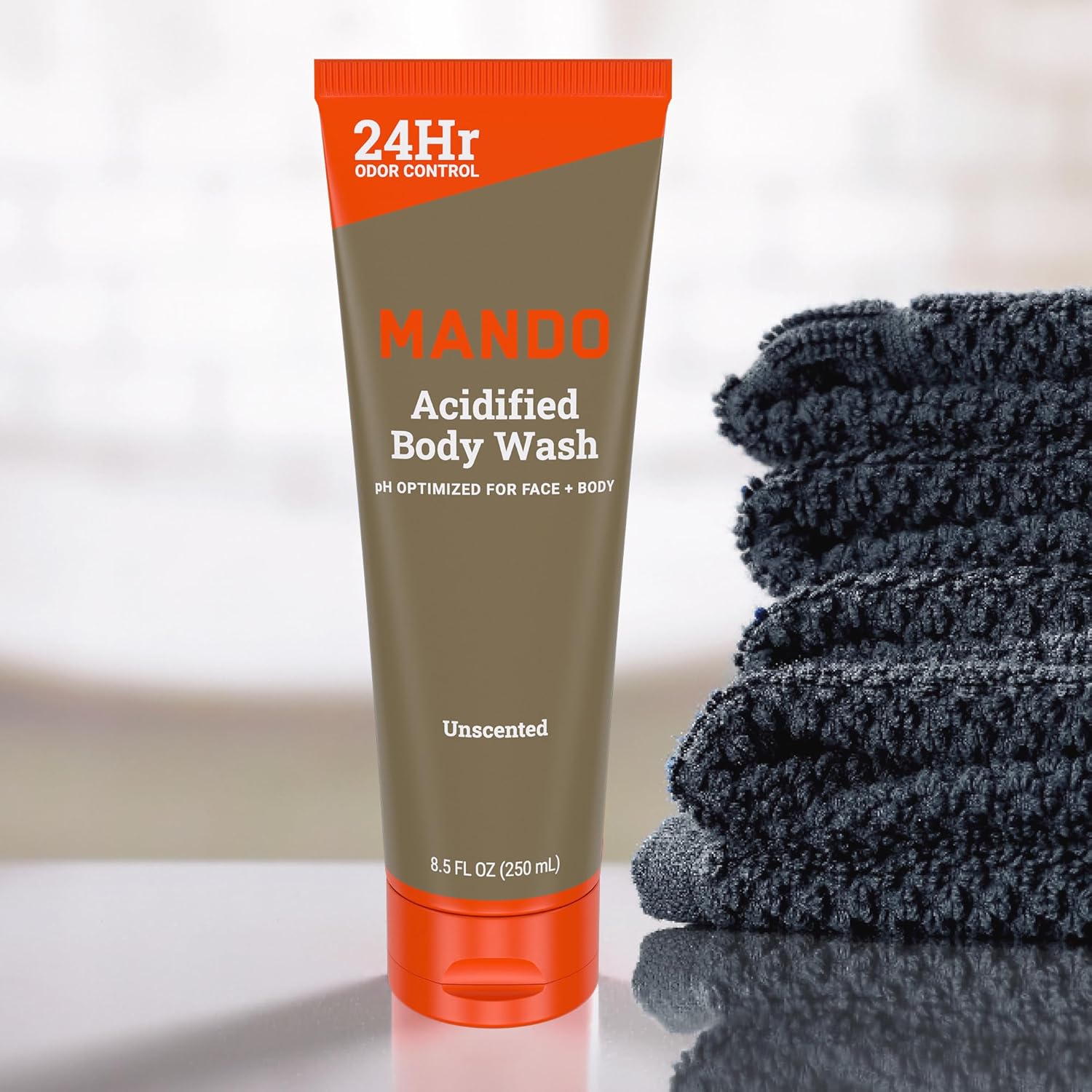 Mando Odor Shield Body Wash - 24 Hour Control - Removes Odor Better than Soap - SLS Free, Paraben Free, Skin Safe - 8.5 Ounce (Pack of 2) (Unscented) - Image 6