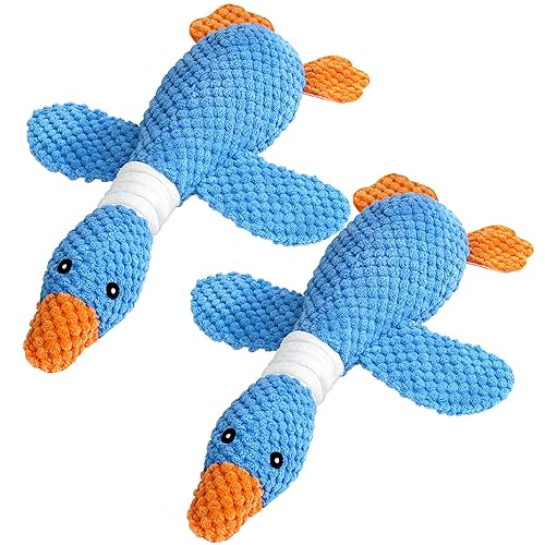 Vitscan 2 Pack Goose Tough Dog Toys for Aggressive Chewers,